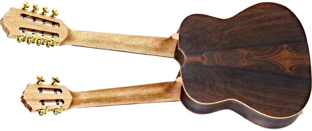 Ortega HYDRA Double Neck Tenor Ukulele Zirikote/Ahorn inkl. GigBag – Bild 2