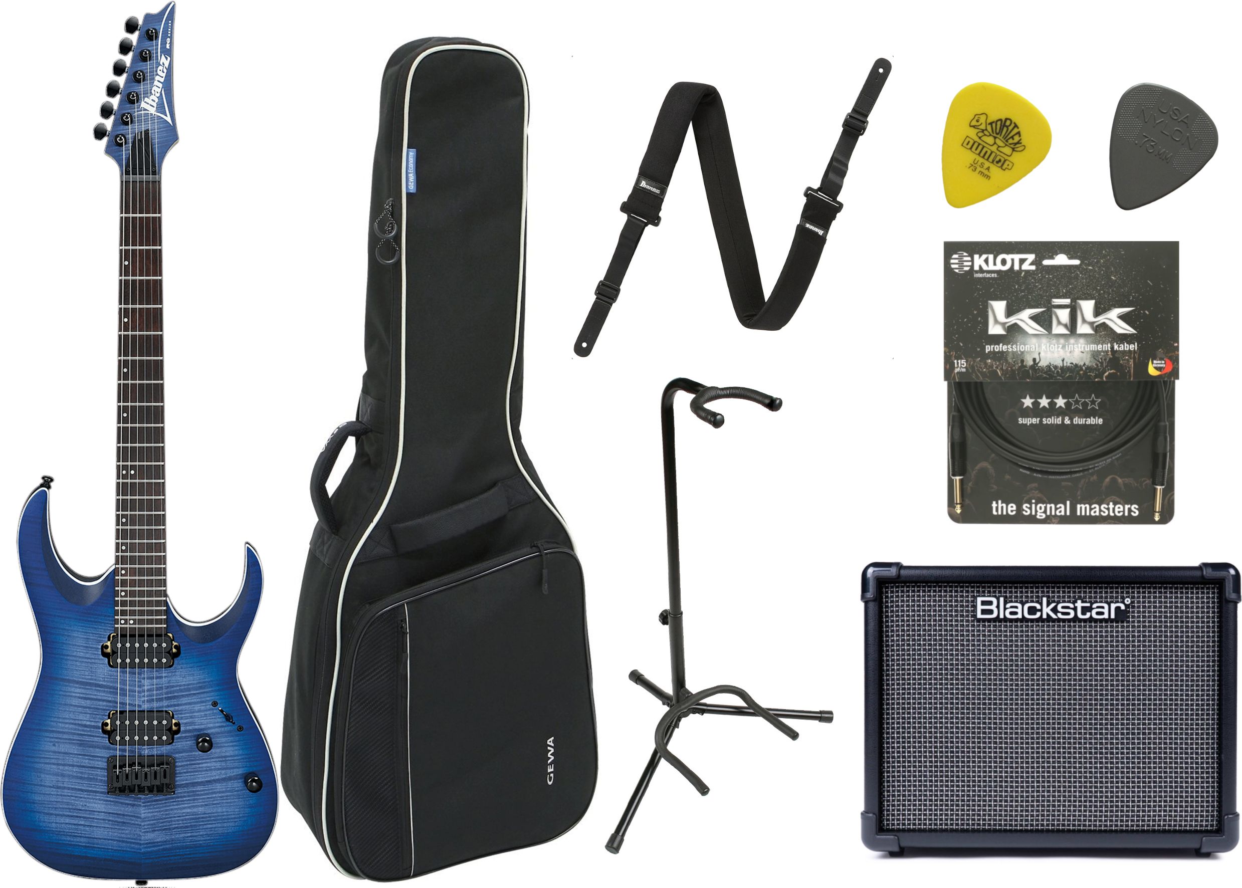 Ibanez RGA 42 FM Blue Lagoon Starterset