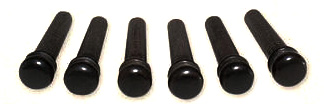 Taylor Bridge Pins Set Ebenholz 6 Stück Taylor Bridge Pins Set Ebenholz 6 Stück