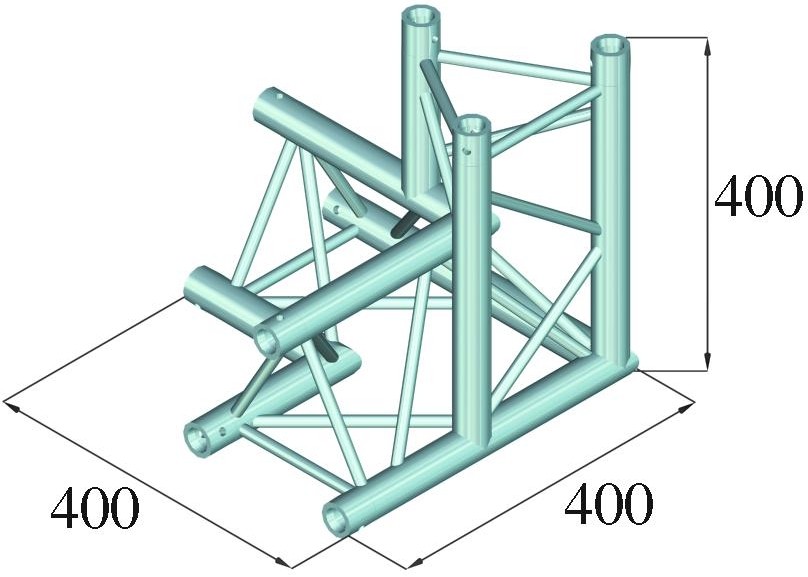 Alutruss DECOLOCK DQ3-PAL34 3-Weg Ecke 90° – Bild 3