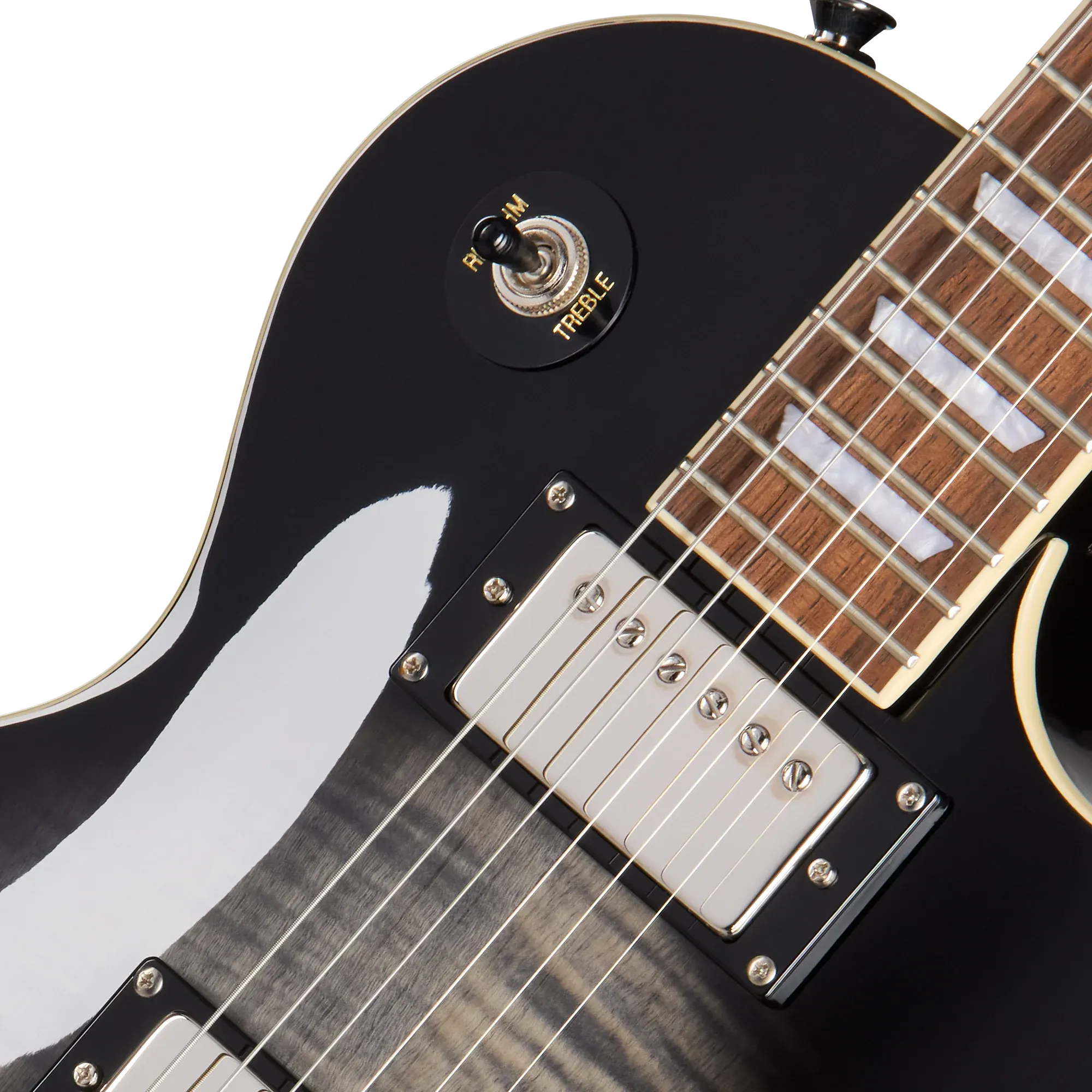 Epiphone Les Paul Tribute Plus Ebony Burst – Bild 5