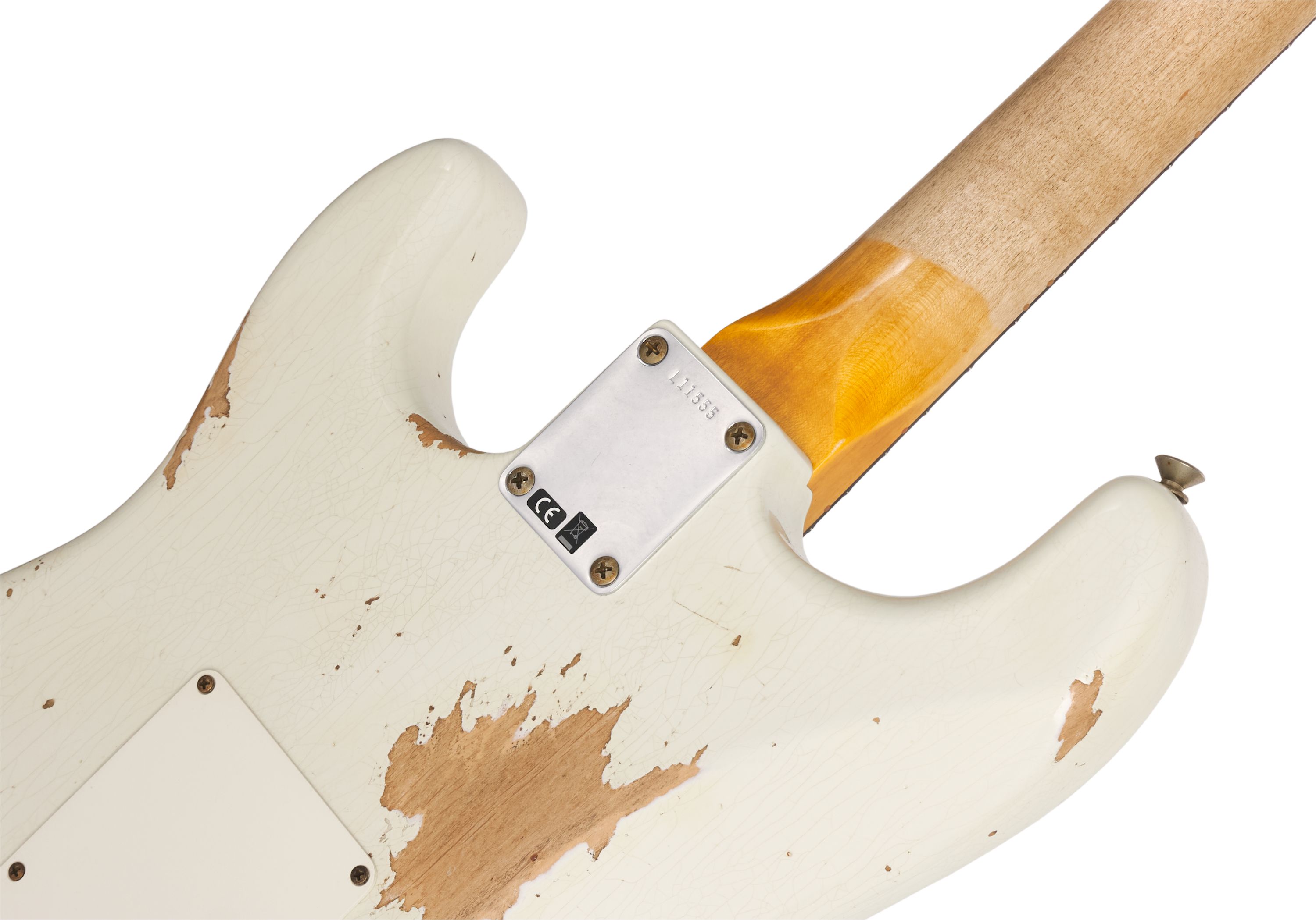 Fender Custom Shop 1964 L-Series Stratocaster Heavy Relic Aged Olympic White – Bild 4