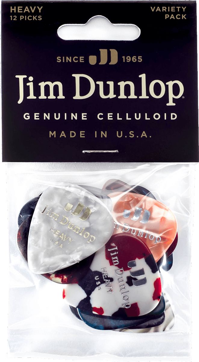 Dunlop Variety Pack Plektren heavy Celluloid Player's 12er Pack