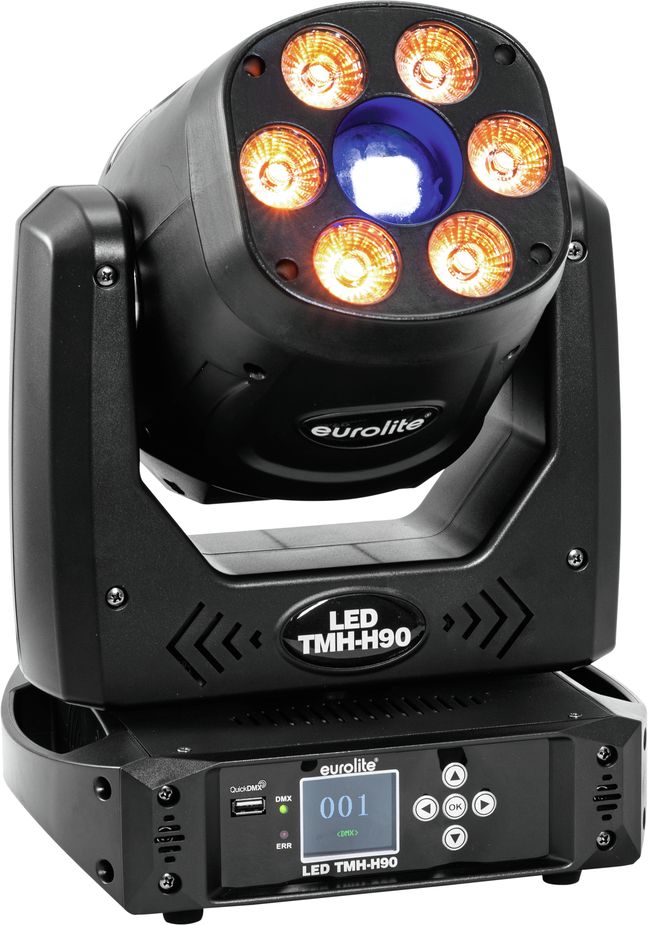 Eurolite LED TMH-H90 Hybrid Moving-Head Spot/Wash COB  Eurolite LED TMH-H90 Hybrid Moving-Head Spot/Wash COB