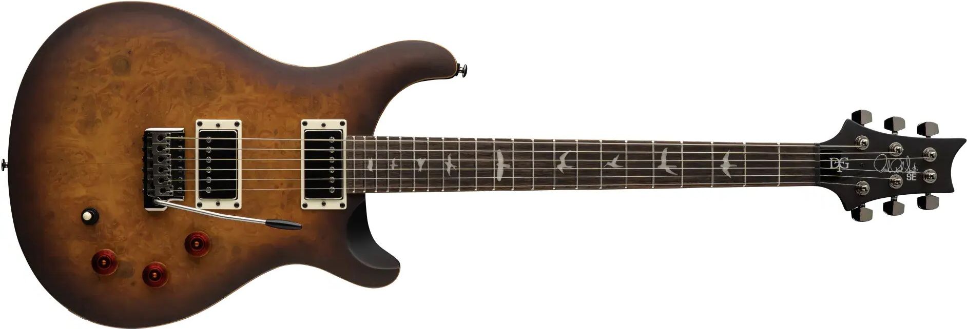 PRS SE Exotic DGT Laurel Burl McCarty Tobacco Burst