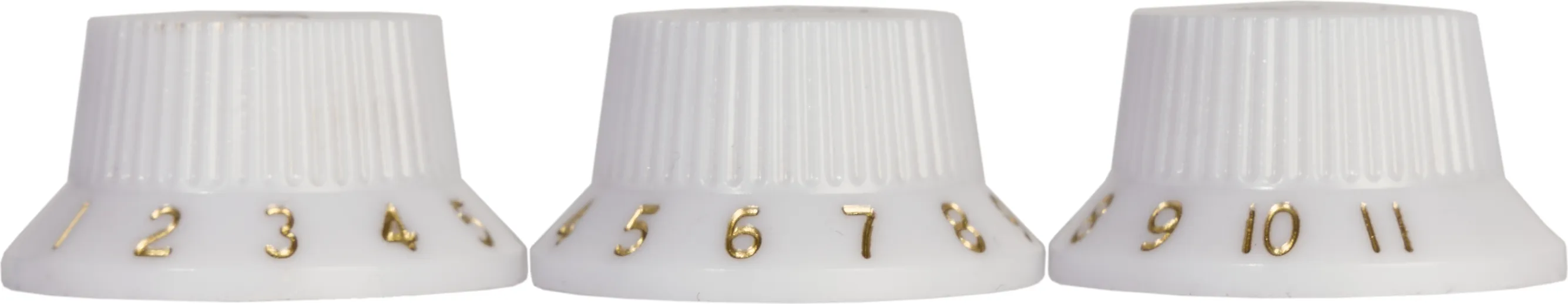 RS Potiknopf 11 F-Style White Set – Bild 3