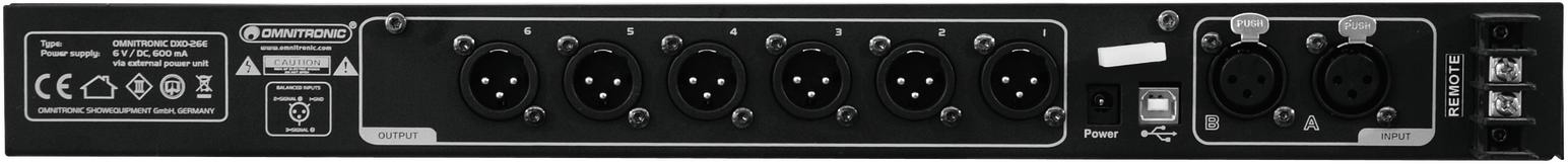 OMNITRONIC DXO-26E Digitaler Controller OMNITRONIC DXO-26E Digitaler Controller