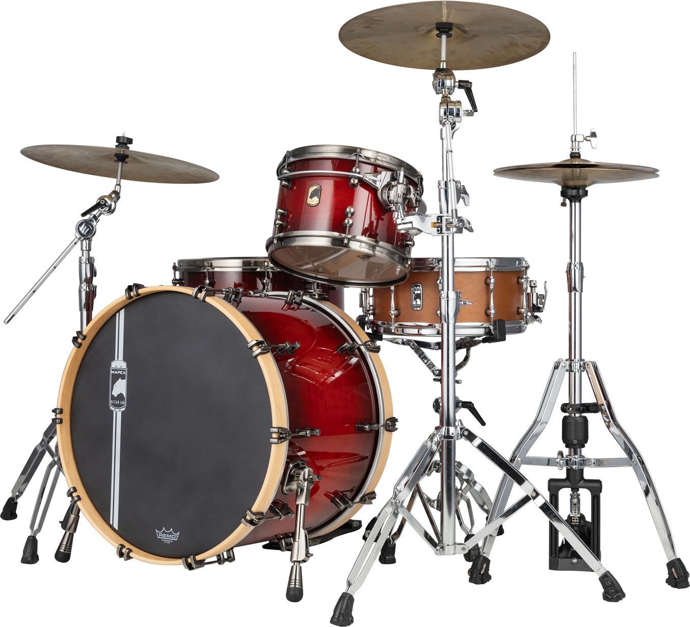 Mapex BPDLNC528XBHW  Black Panther Cherry Bomb Stage Shellset - Rose Burst
