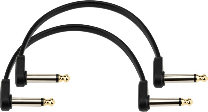 D Addario Custom Serie Flat Patch Kabel versetzt gewinkelt 15cm 2er Packung – Bild 2