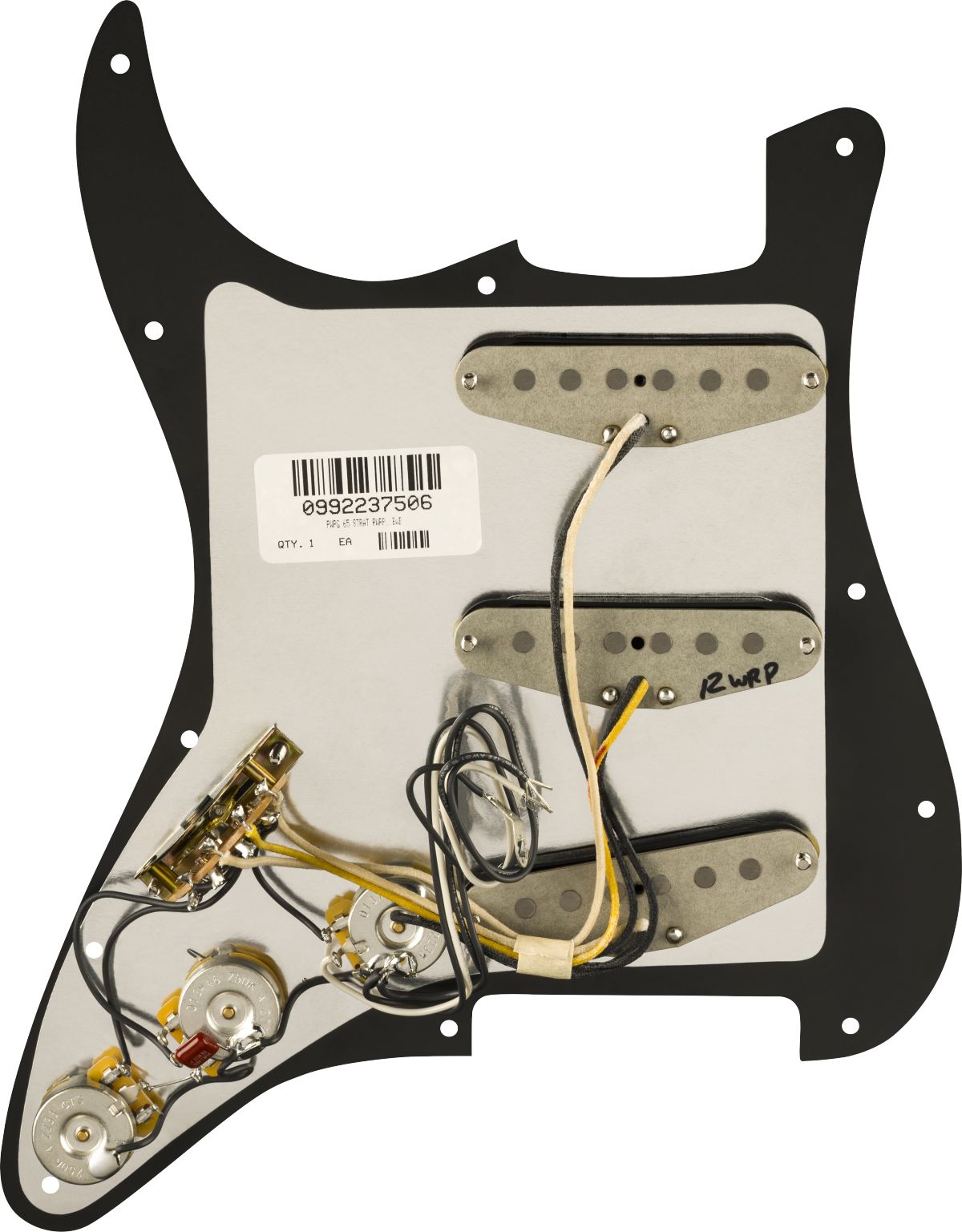 Fender Pre-Wired Strat Pickguard Pure Vintage 65 Pickups Black PG 11-Hole – Bild 2