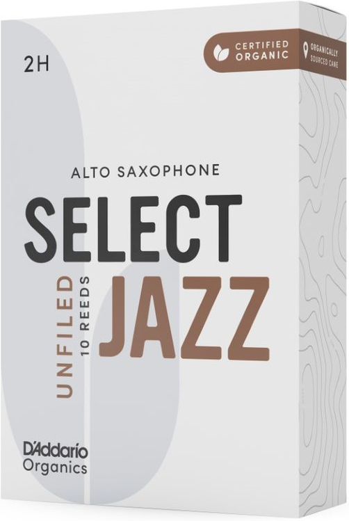 DAddario Woodwinds Organic Sel. Jazz Unfiled ALT 2H DAddario Woodwinds Organic Sel. Jazz Unfiled ALT 2H