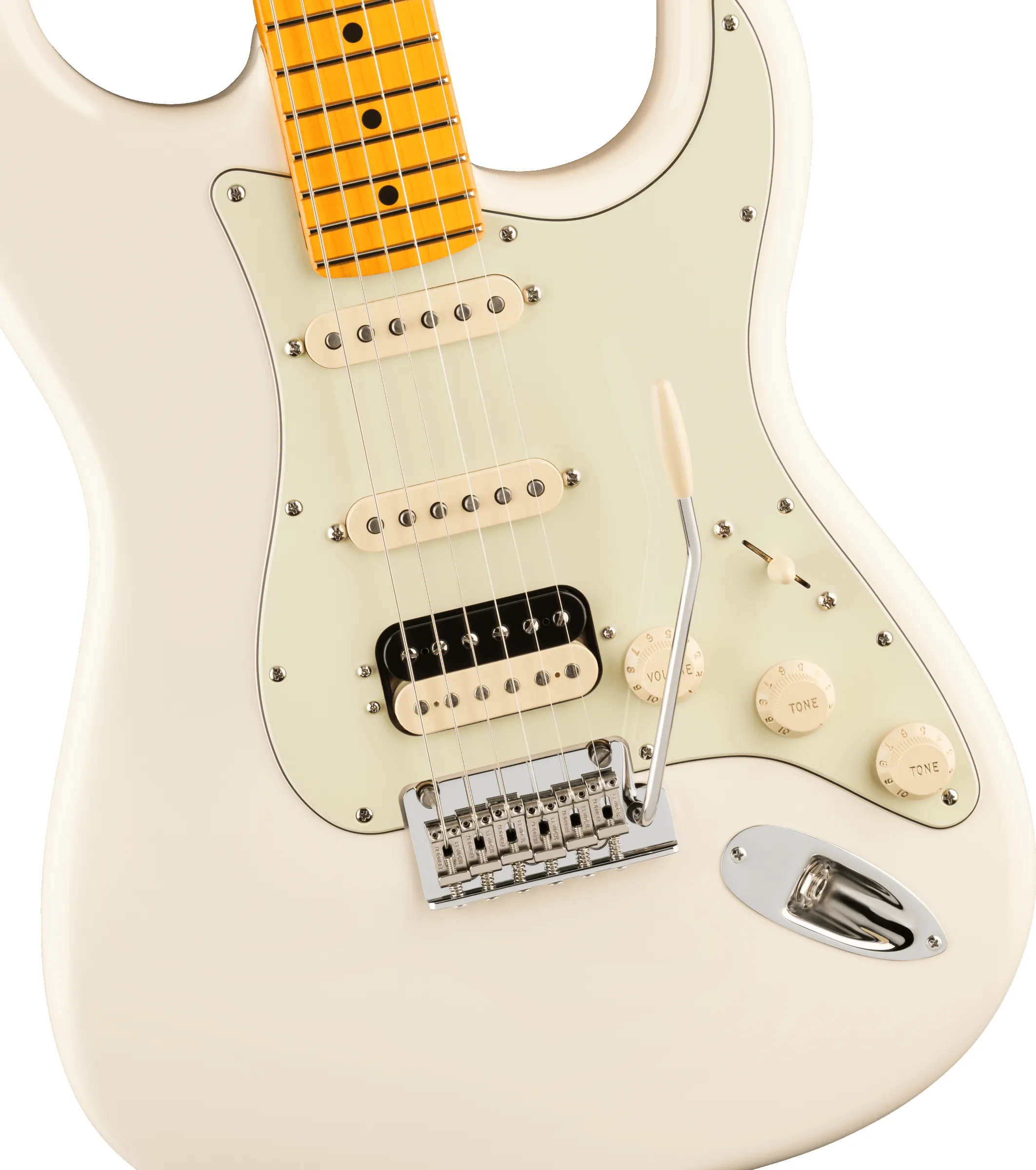 Fender American Professional Stratocaster HSS Olympic White/MN – Bild 4