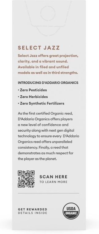 DAddario Woodwinds Organic Sel. Jazz Unfiled TEN 3H
