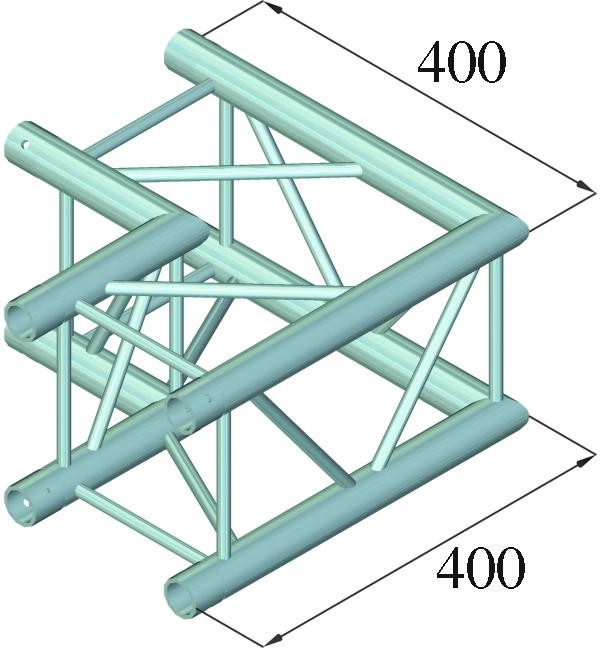 Alutruss DECOLOCK DQ4-PAC21 2-Weg Ecke 90° – Bild 2