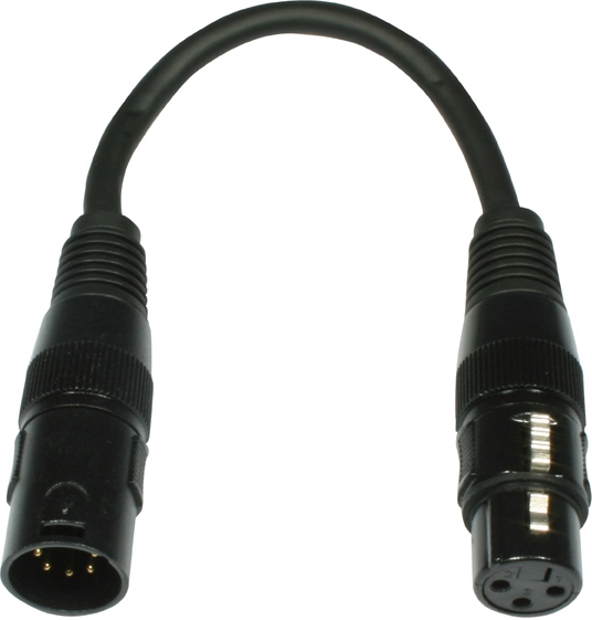 Adam Hall DMX cable adapter XLR 5 M - XLR 3 F Adam Hall DMX cable adapter XLR 5 M - XLR 3 F