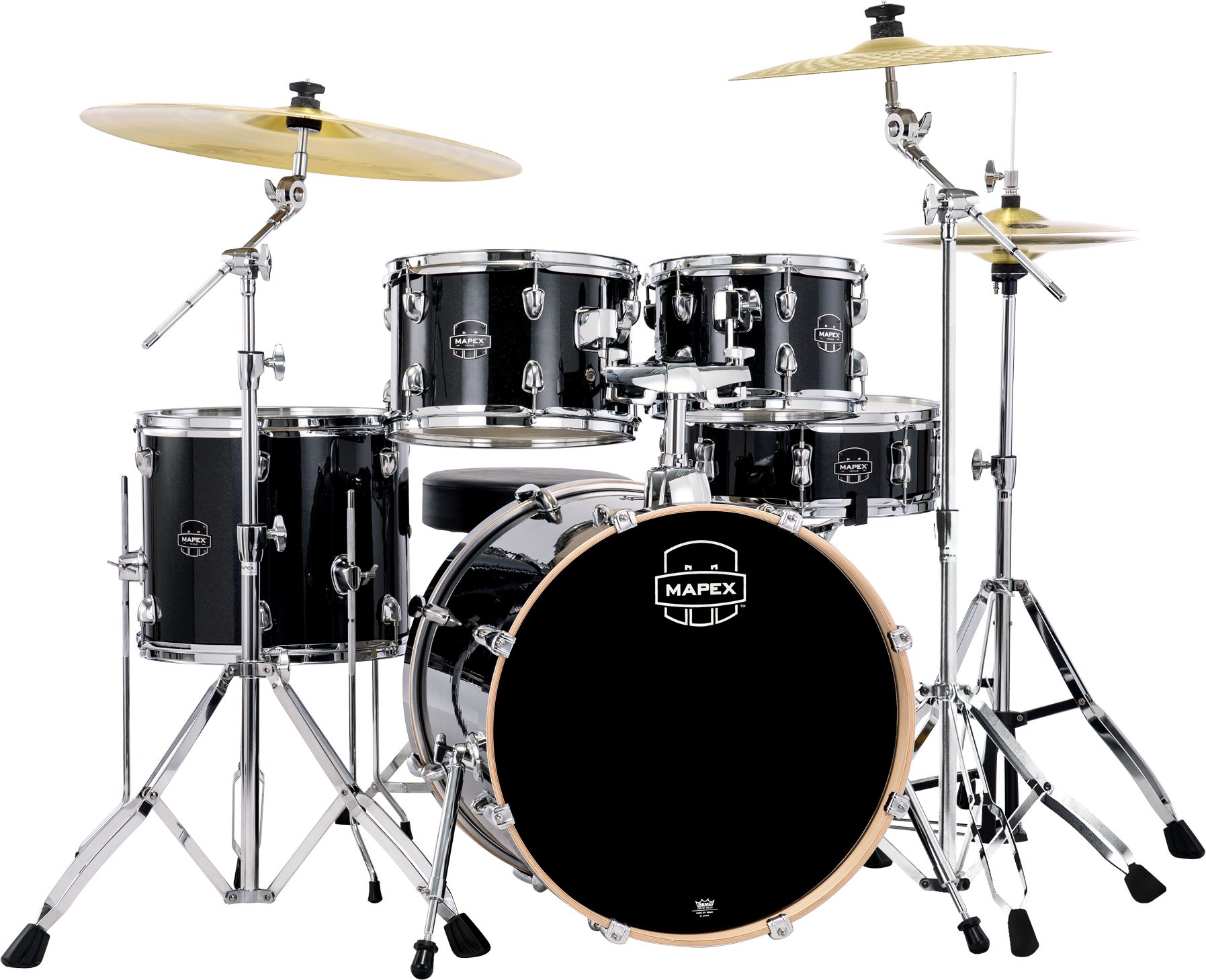 Mapex MXVE5045FTZVH Venus Fusion Set - Black Galaxy Sparkle