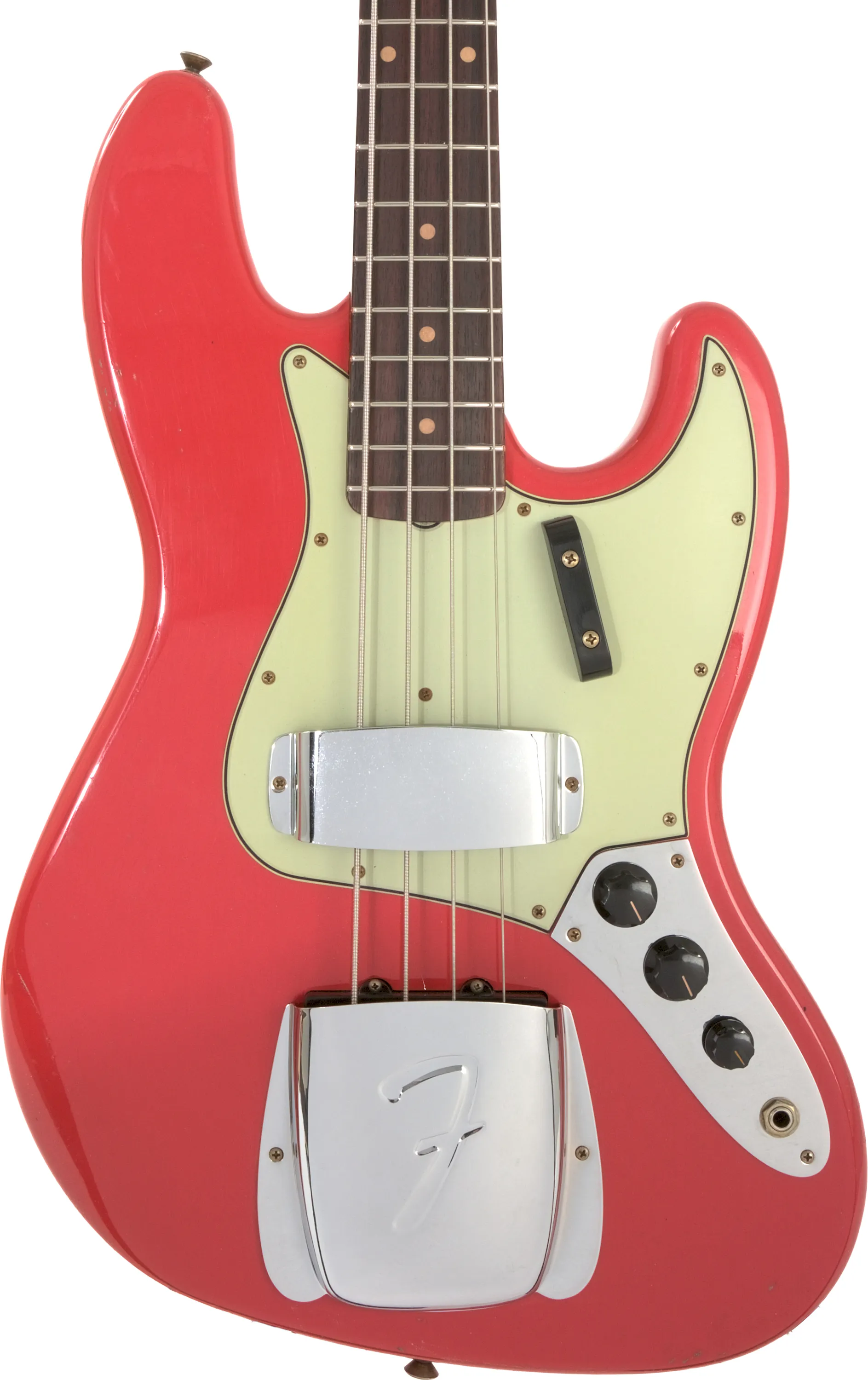 Fender Custom Shop 1963 Jazz Bass Journeyman Relic Aged Fiesta Red (Gebraucht) – Bild 3