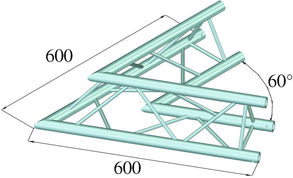 Alutruss DECOLOCK DQ3-PAC20 2-Weg Ecke 60° – Bild 2