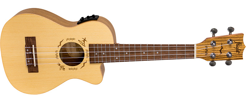 Flight DUC 328 CEQ SP/ZEB Concert Ukulele inkl. Bag