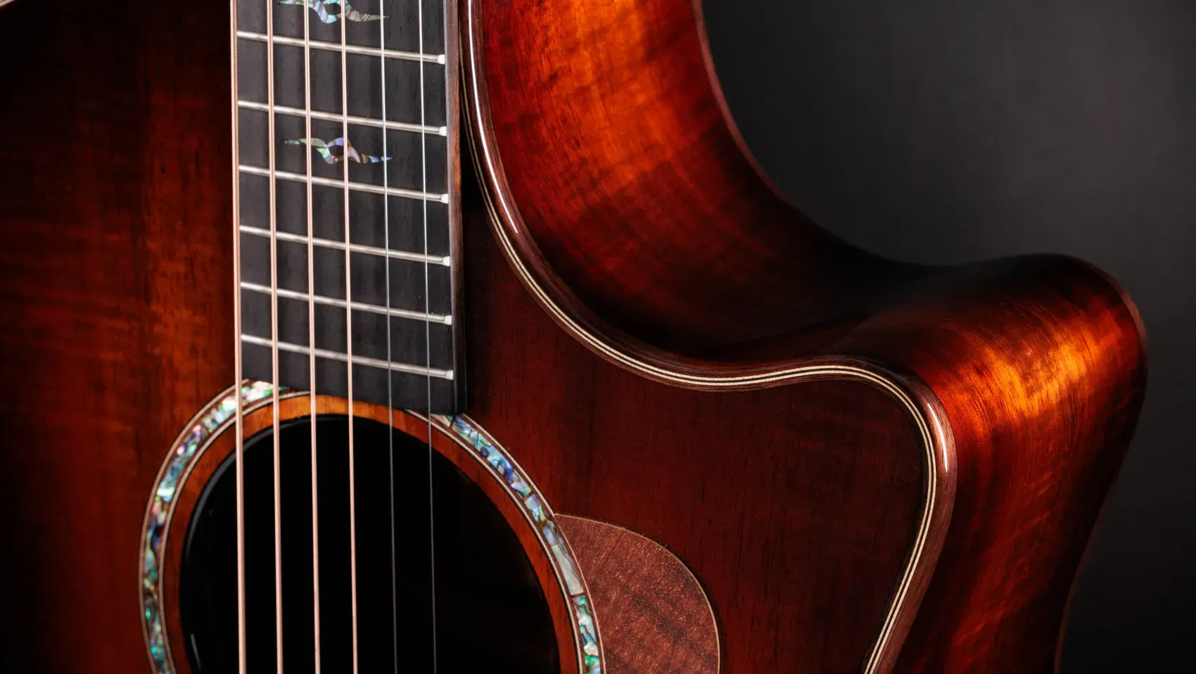 Taylor K24ce Special Edition Shaded Edgeburst Hawaiian Koa  – Bild 7