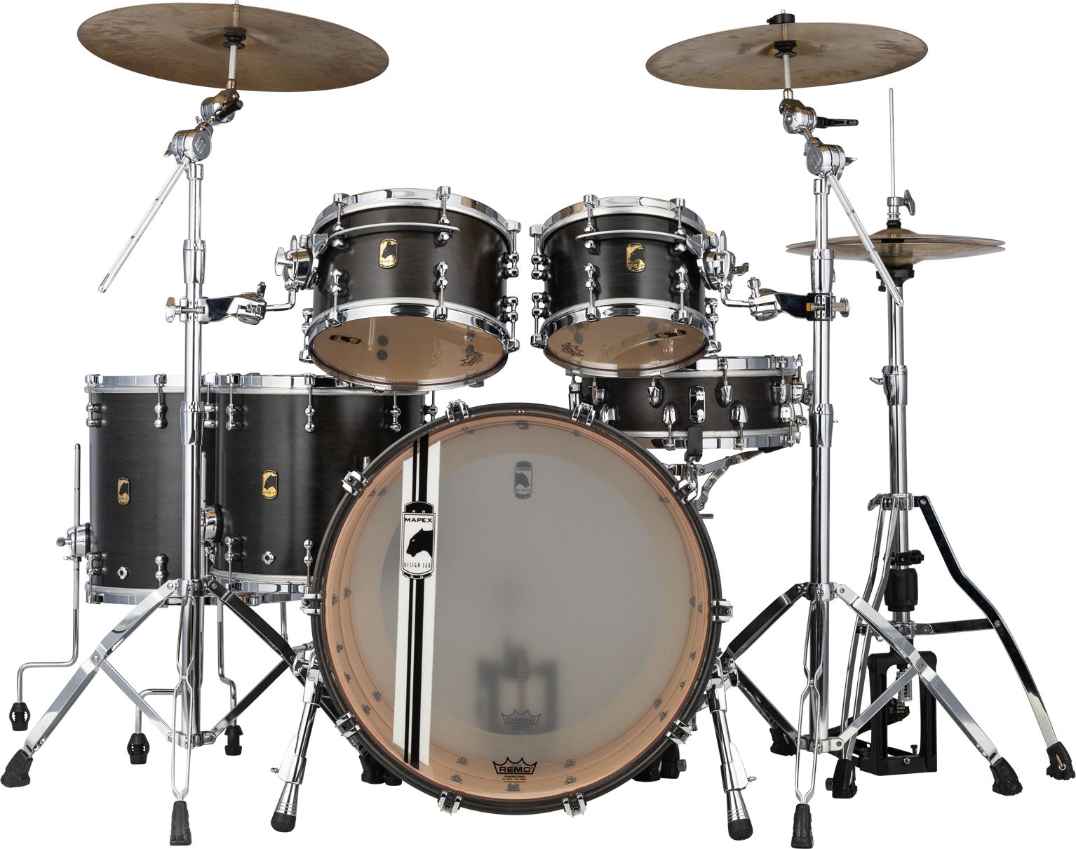 Mapex BPDLE628XFB Black Panther Equinox Stage Shellset - Satin Flat Black – Bild 3