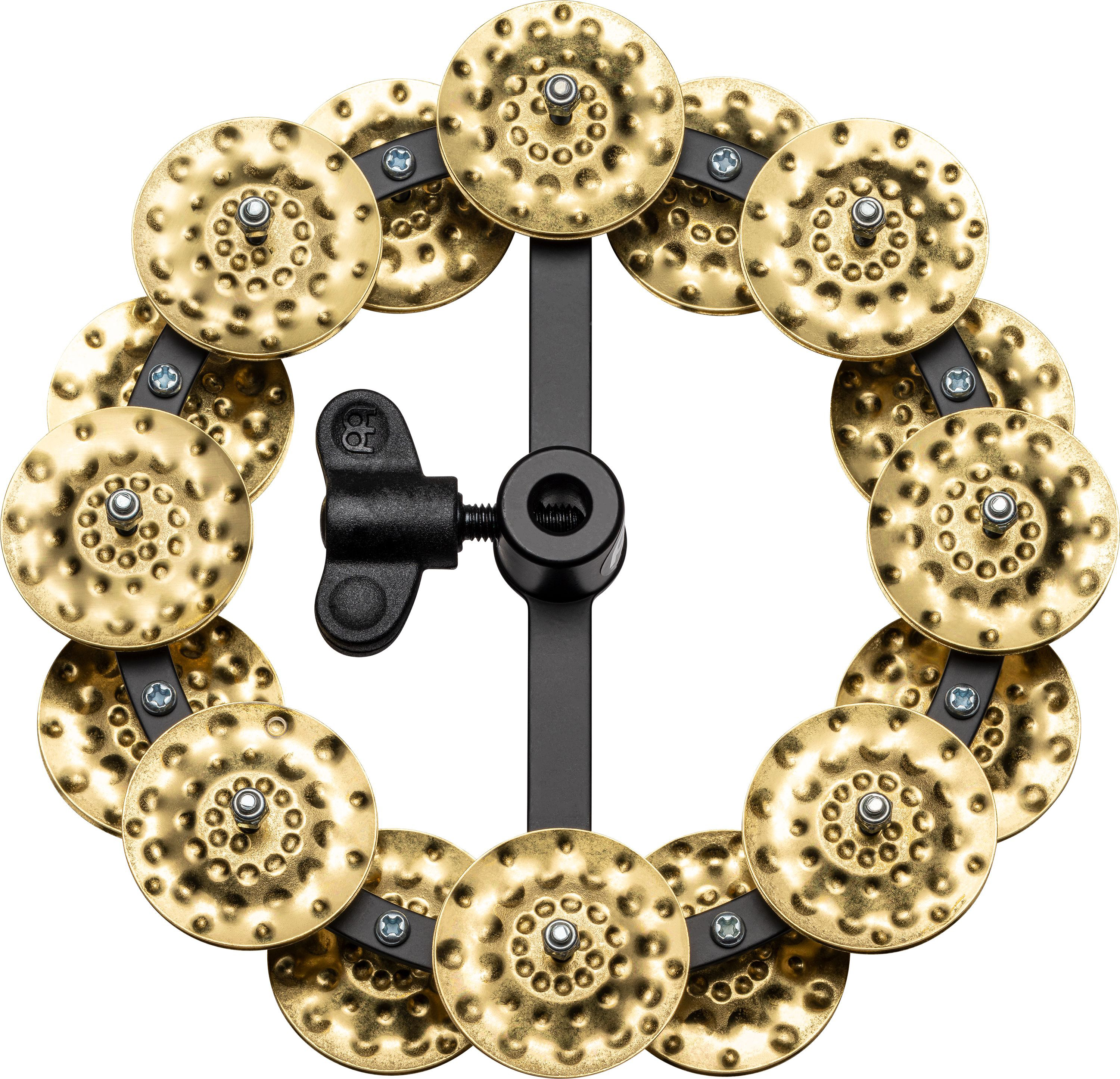 Meinl HTHH2B-BK HiHat Tambourine 2 reihig Messingschellen
