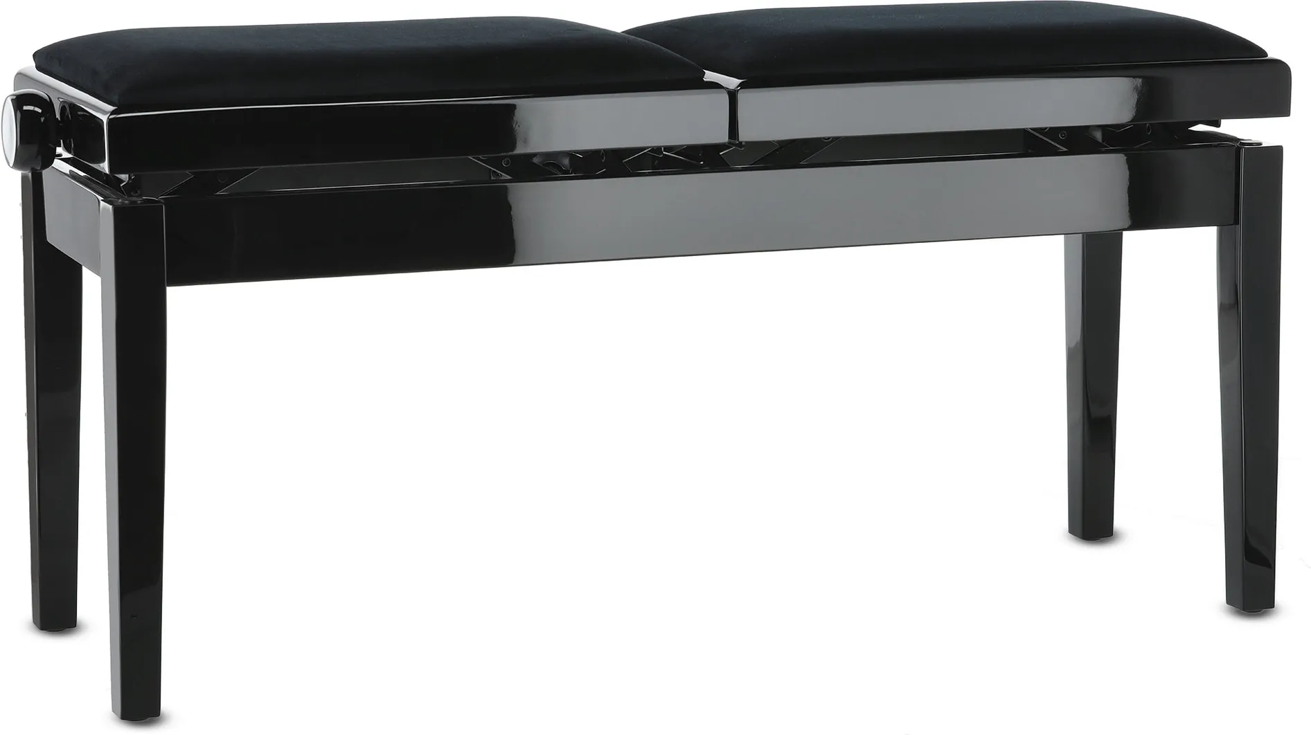 GEWA Pianobank Deluxe Double Schwarz Hochglanz