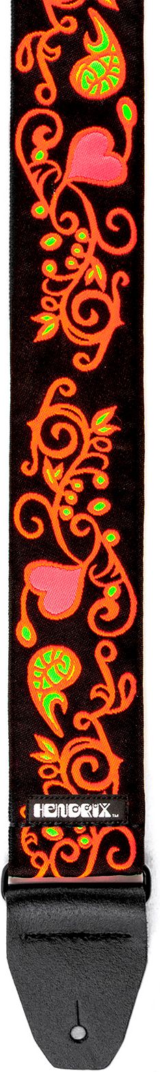 Dunlop Jimi Hendrix Blacklight Strap Monterey Orange JH23 – Bild 3