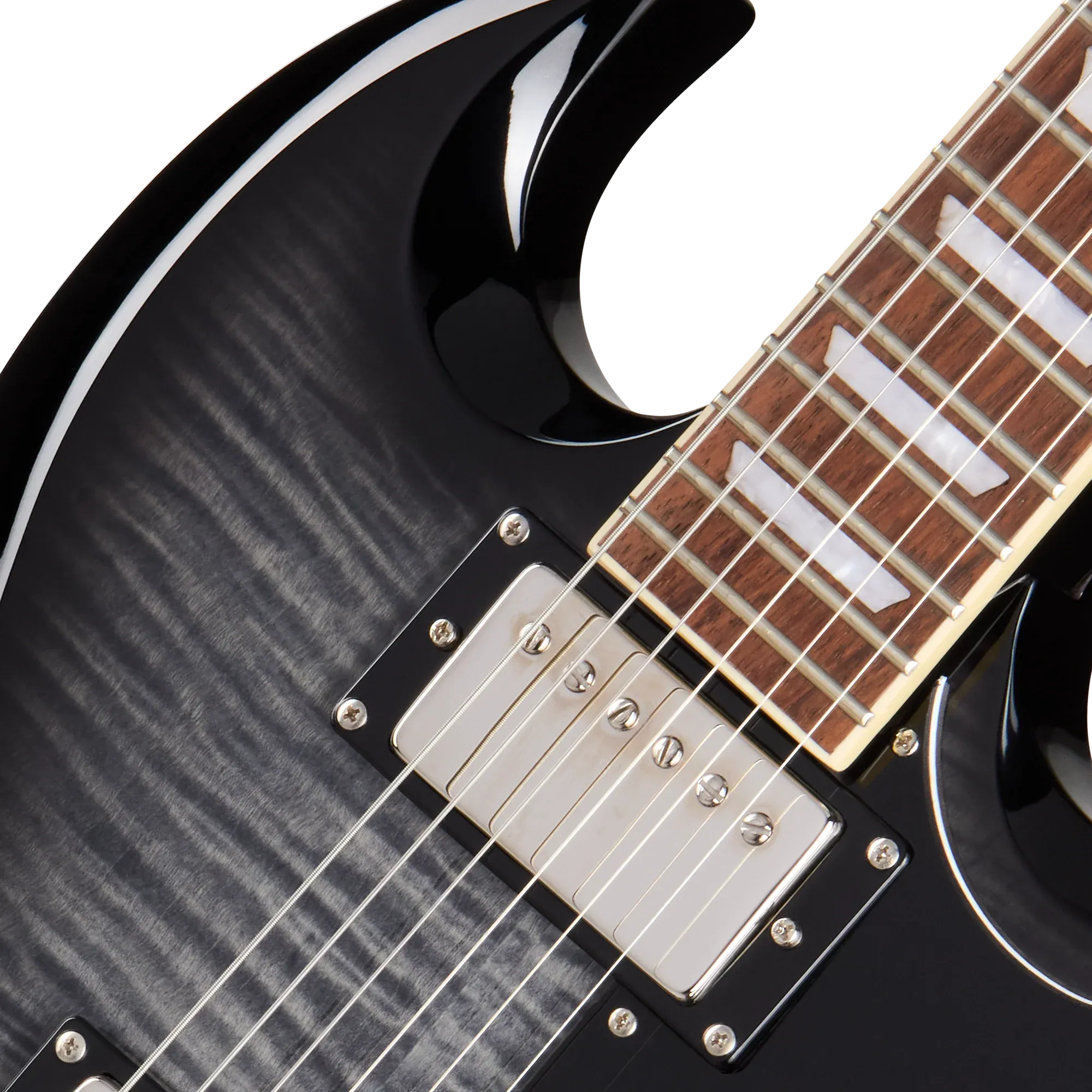 Epiphone SG Tribute Plus Ebony Burst – Bild 5