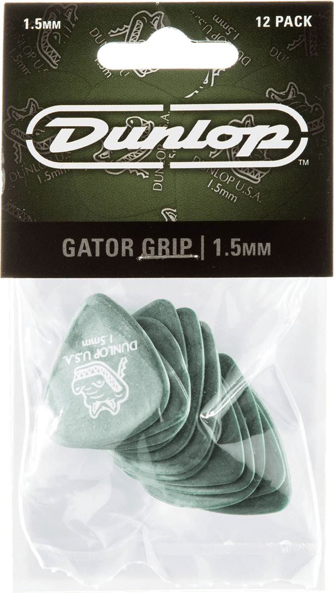 Dunlop Gator picks 1,50mm green 417P150 pack of 12