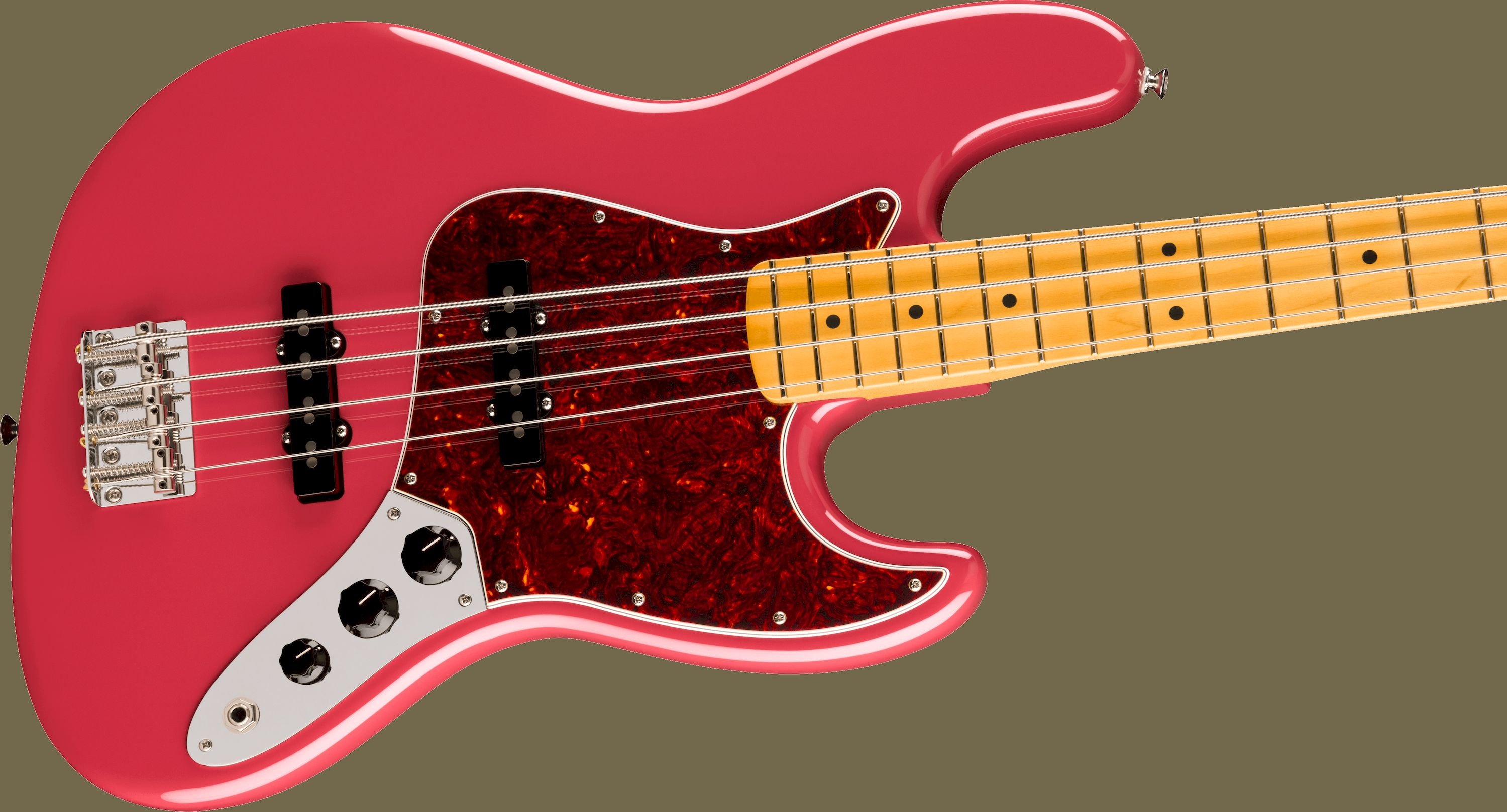 Fender American Professional Classic Jazz Bass Faded Dakota Red – Bild 3