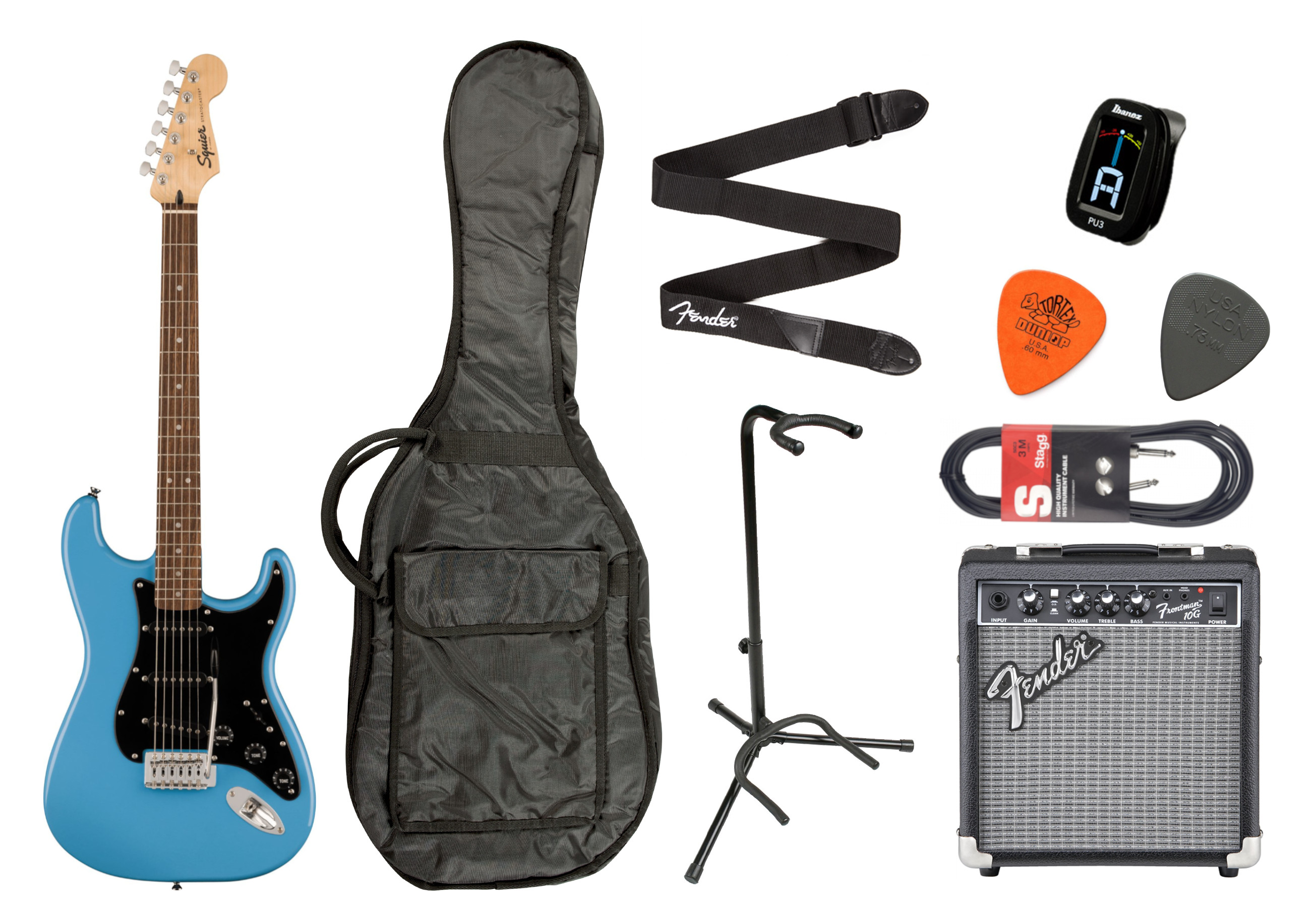 Fender Squier Starterset Sonic Strat California Blue 