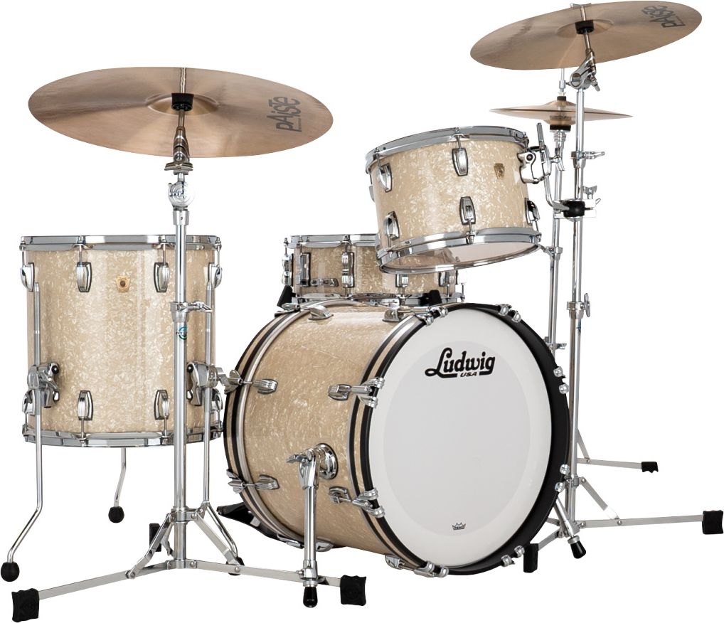 Ludwig L84823AXNM Classic Maple Jazzette Outfit - Vintage Marine White – Bild 2