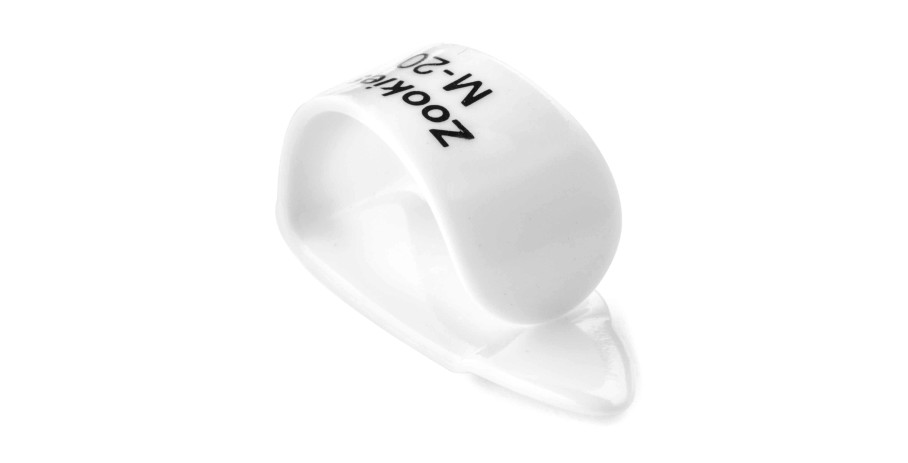 Dunlop Zookies Thumbpick M-20 weiß Z9002M20