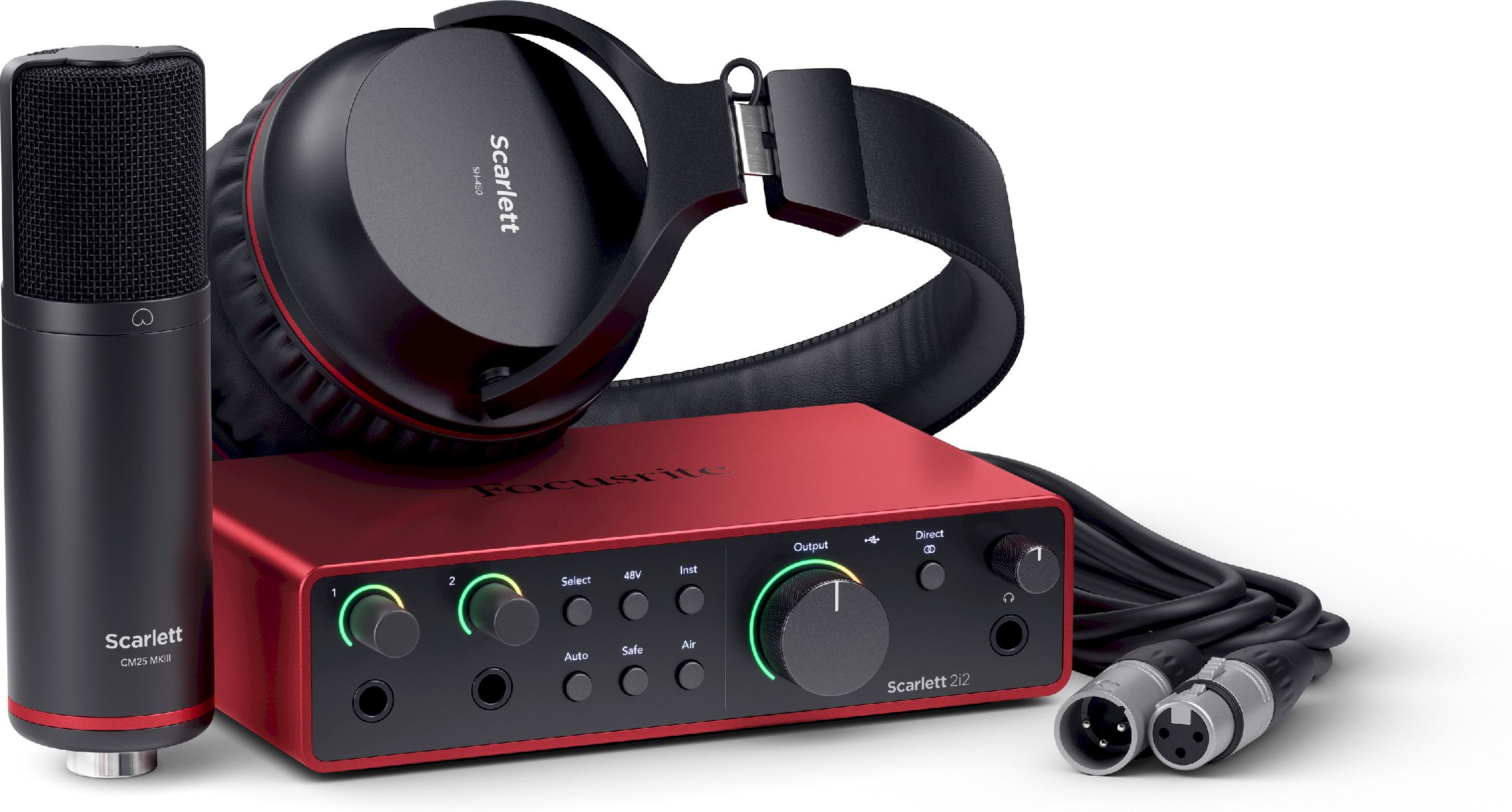Focusrite Scarlett 2i2 Studio 4th Generation (Recording Set)