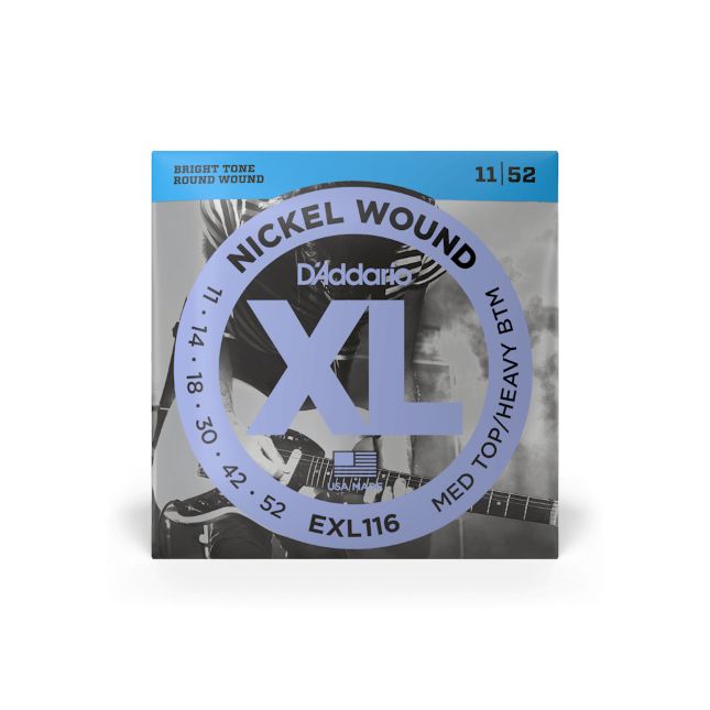 D Addario EXL 116 011-052 Medium Top/Heavy Bottom