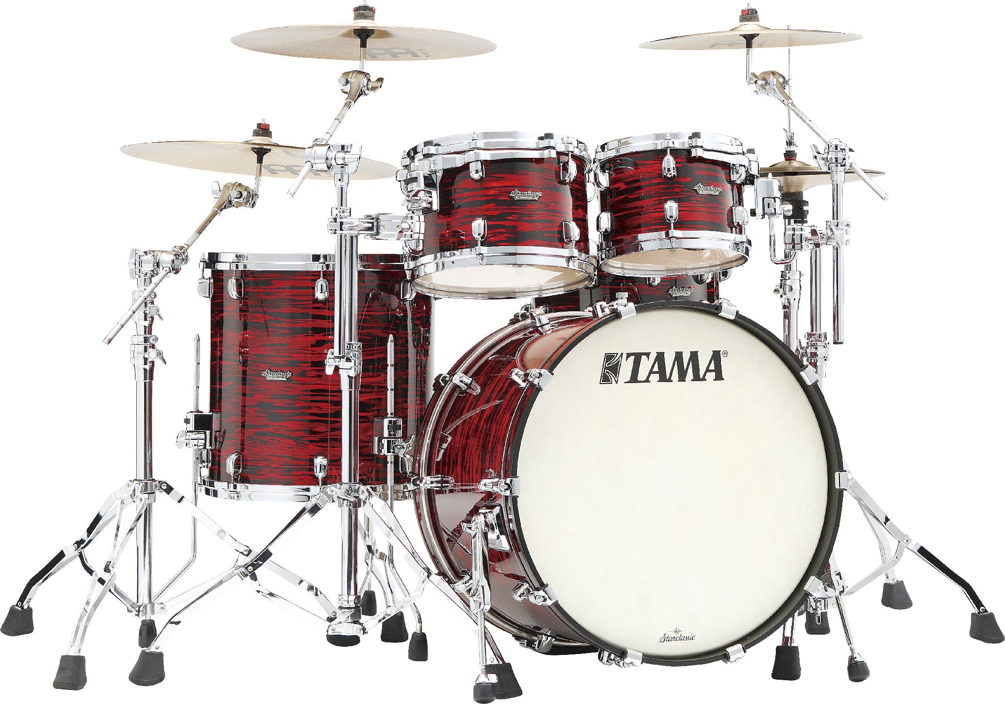 Tama MR42TZS-ROY Starclassic Maple Shell Set 4tlg. - Red Oyster/Chrome