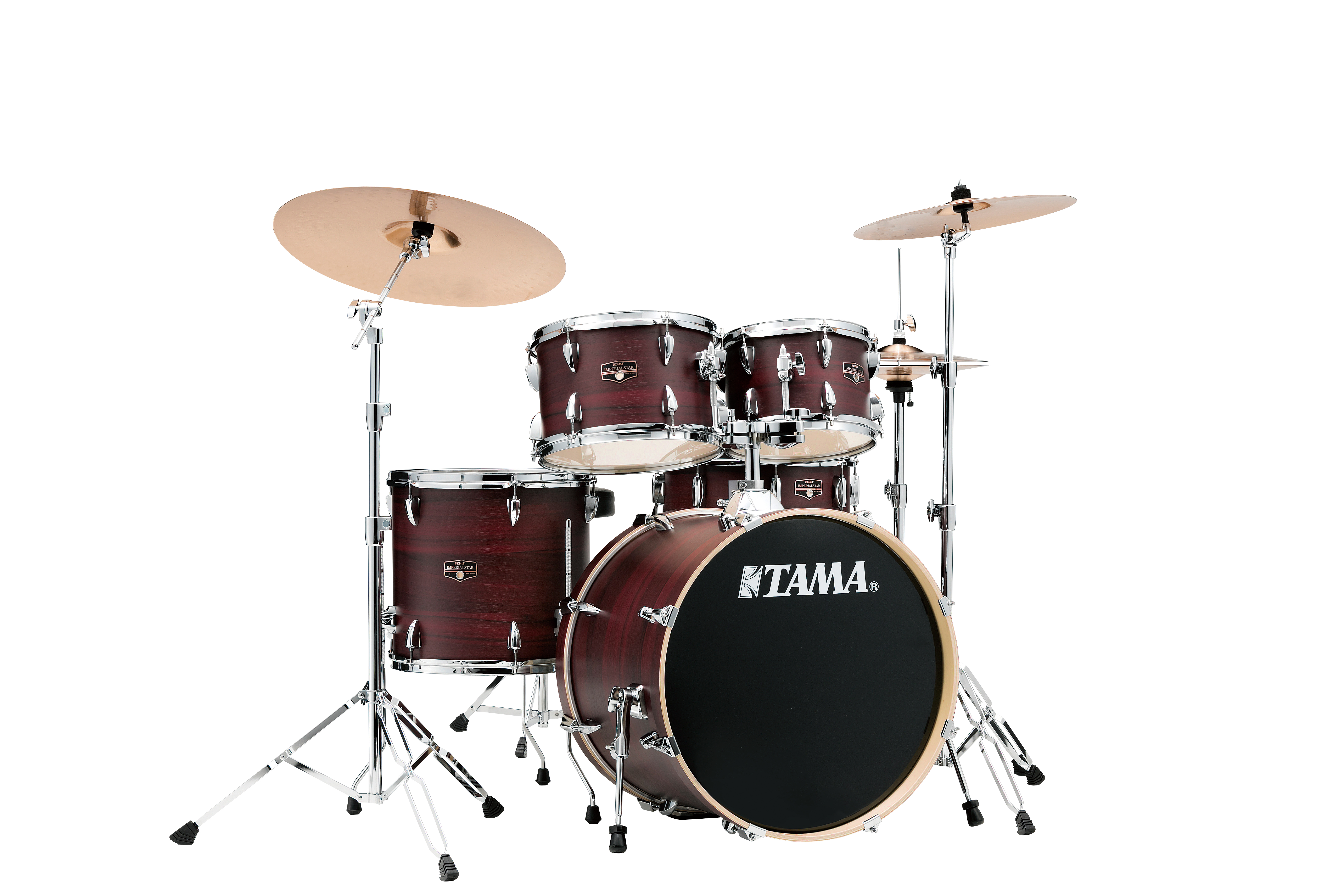 Tama Imperialstar Drumset Studio Burgundy Walnut Wrap