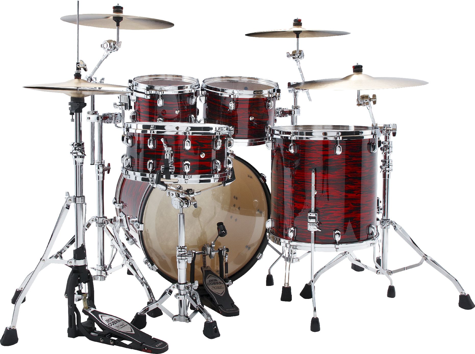 Tama MR42TZS-ROY Starclassic Maple Shell Set 4tlg. - Red Oyster/Chrome