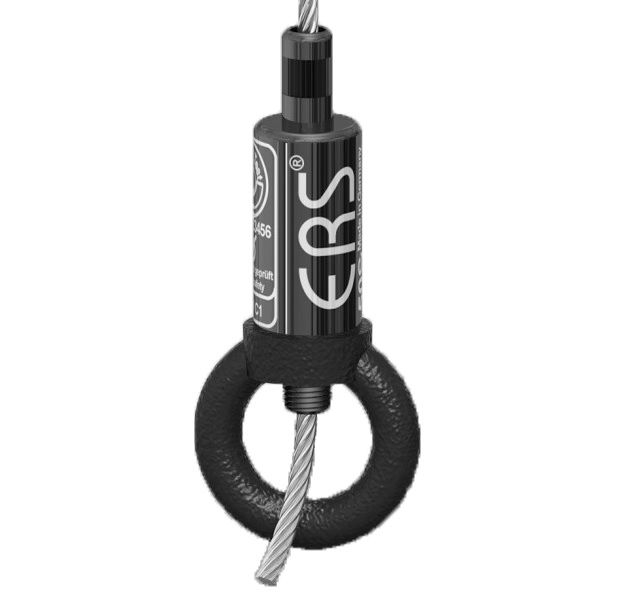 RopeFix 50S, Ring, mit Sicherungsmutter (schwarz)