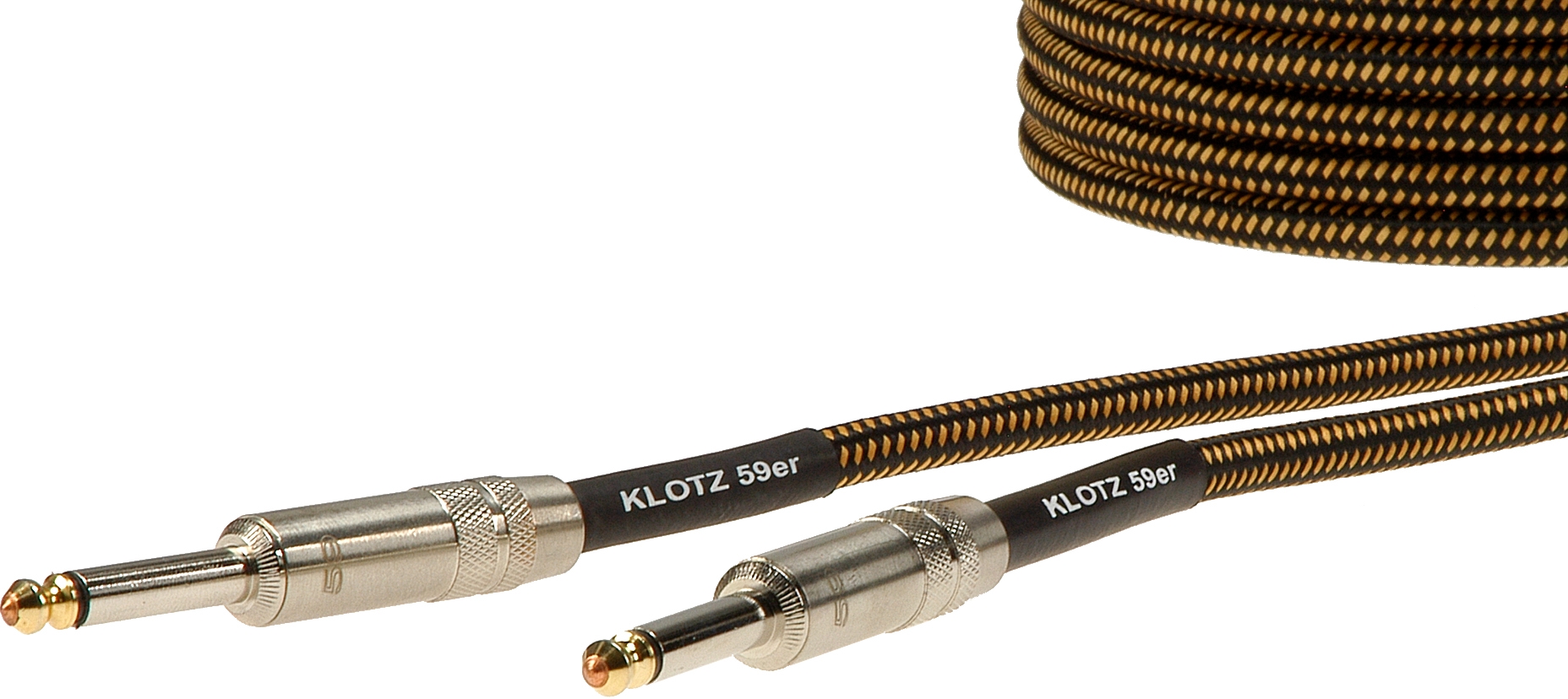 Klotz Vintage 59er Instrumenten Kabel 6m gelb schwarz Coated Klotz Vintage 59er Instrumenten Kabel 6m gelb schwarz Coated