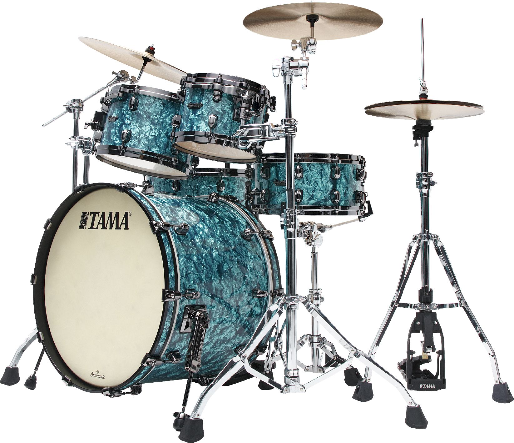 Tama MR42TZBNS-TQP Starclassic Maple Shell Set 4tlg. - Turquoise Pearl/Black Nickel