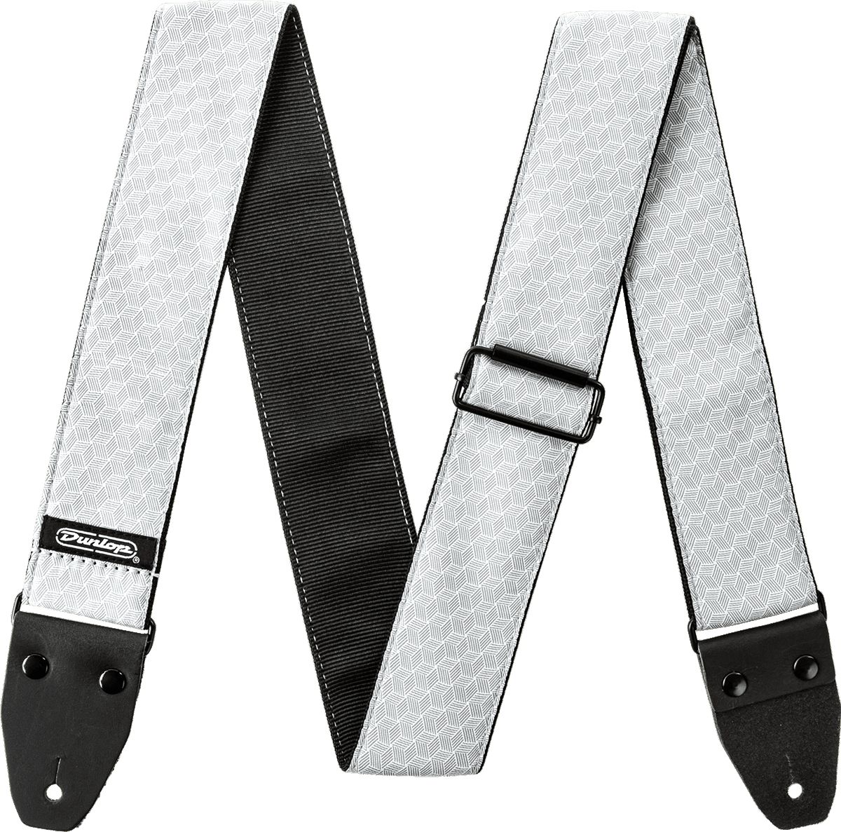 Dunlop Jacquard Strap Cube Hatch Light Grey D6712