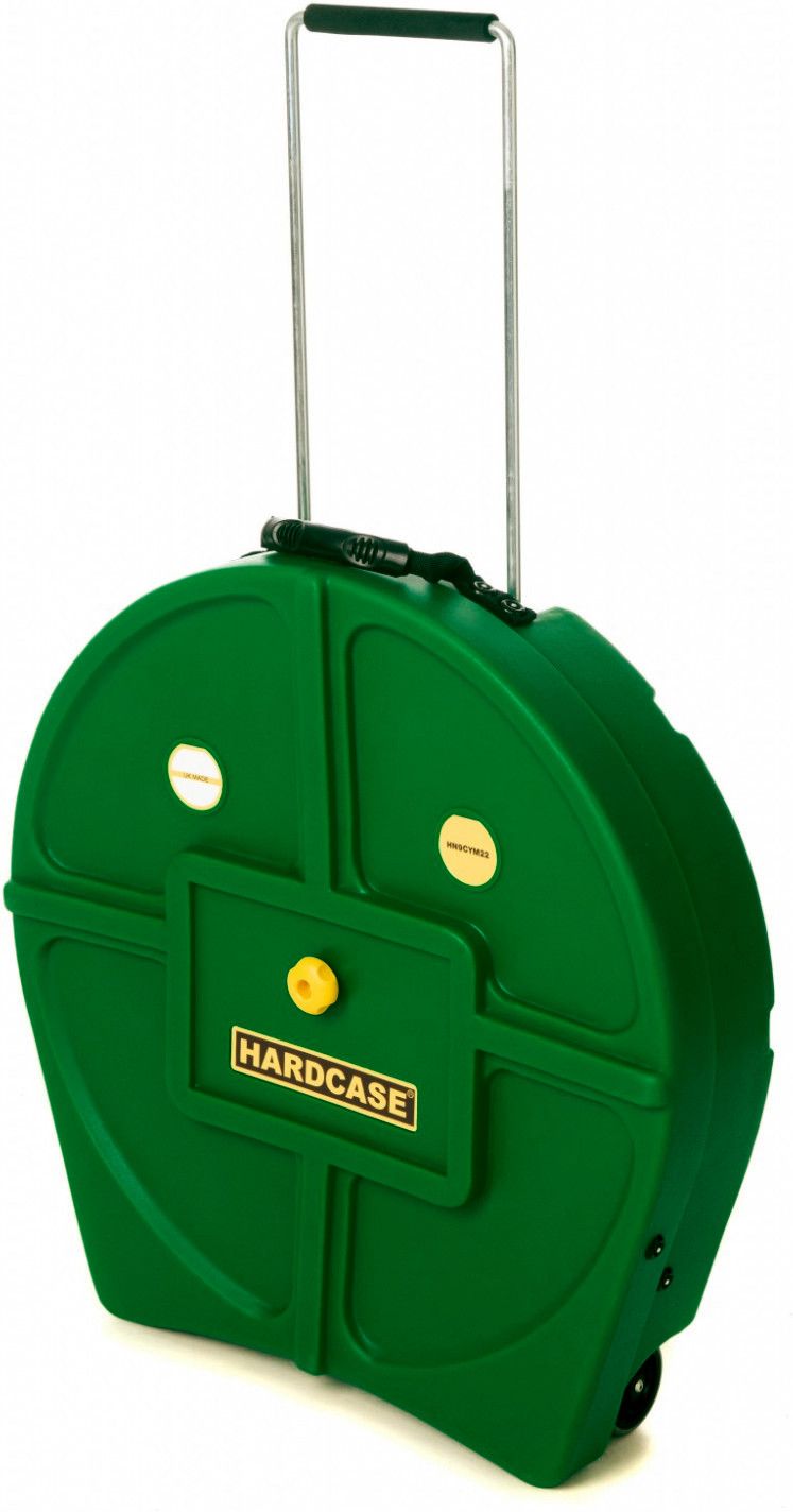 Hardcase HNP9CYM22-DG Cymbal Case Trolley for 9 cymbals up to 22" - Dark Green