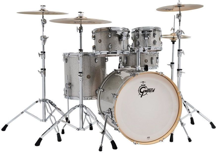 Gretsch GR804.075 Catalina Maple Shell Pack - Silver Sparkle (10"/12"/16"/22"/14"x6")