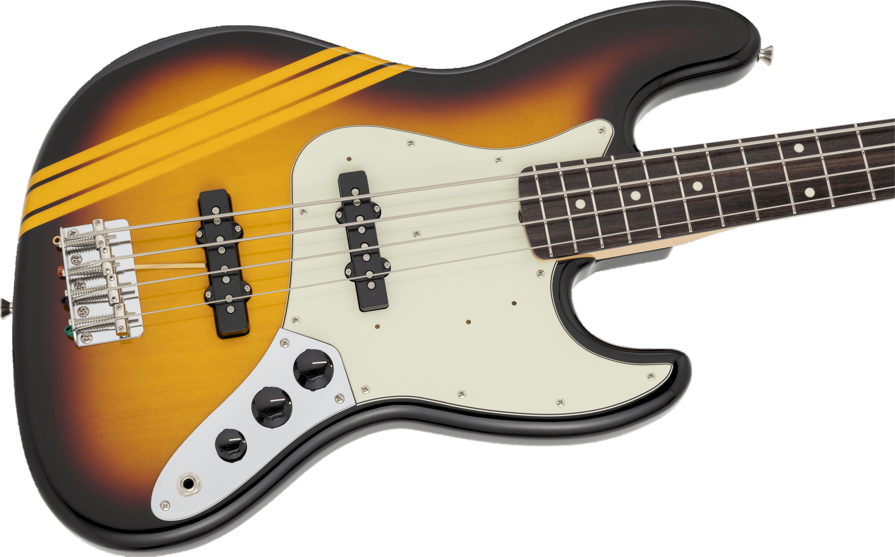Fender Made in Japan Traditional 2025 Collection 60s Jazz Bass Competition 3-Color Sunburst – Bild 3