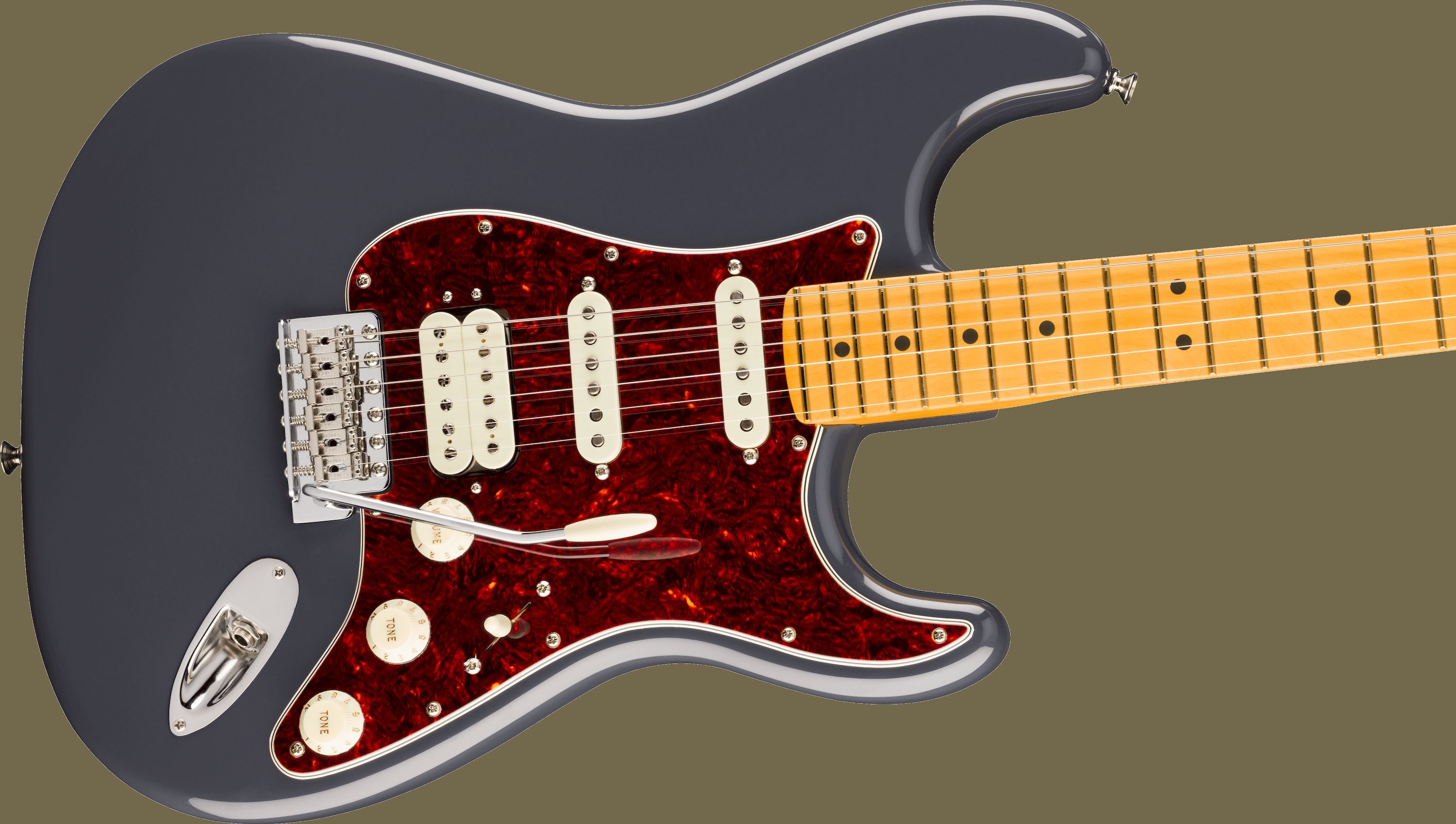Fender American Professional Classic Stratocaster HSS Faded Black – Bild 3