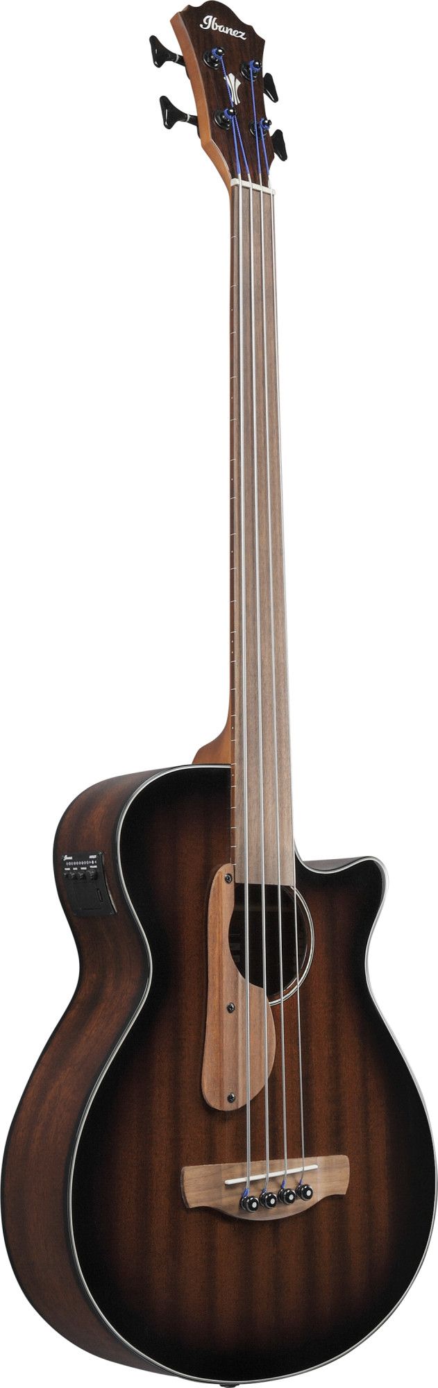 Ibanez AEGB24FE-MHS Fretless Mahogany Sunburst – Bild 3