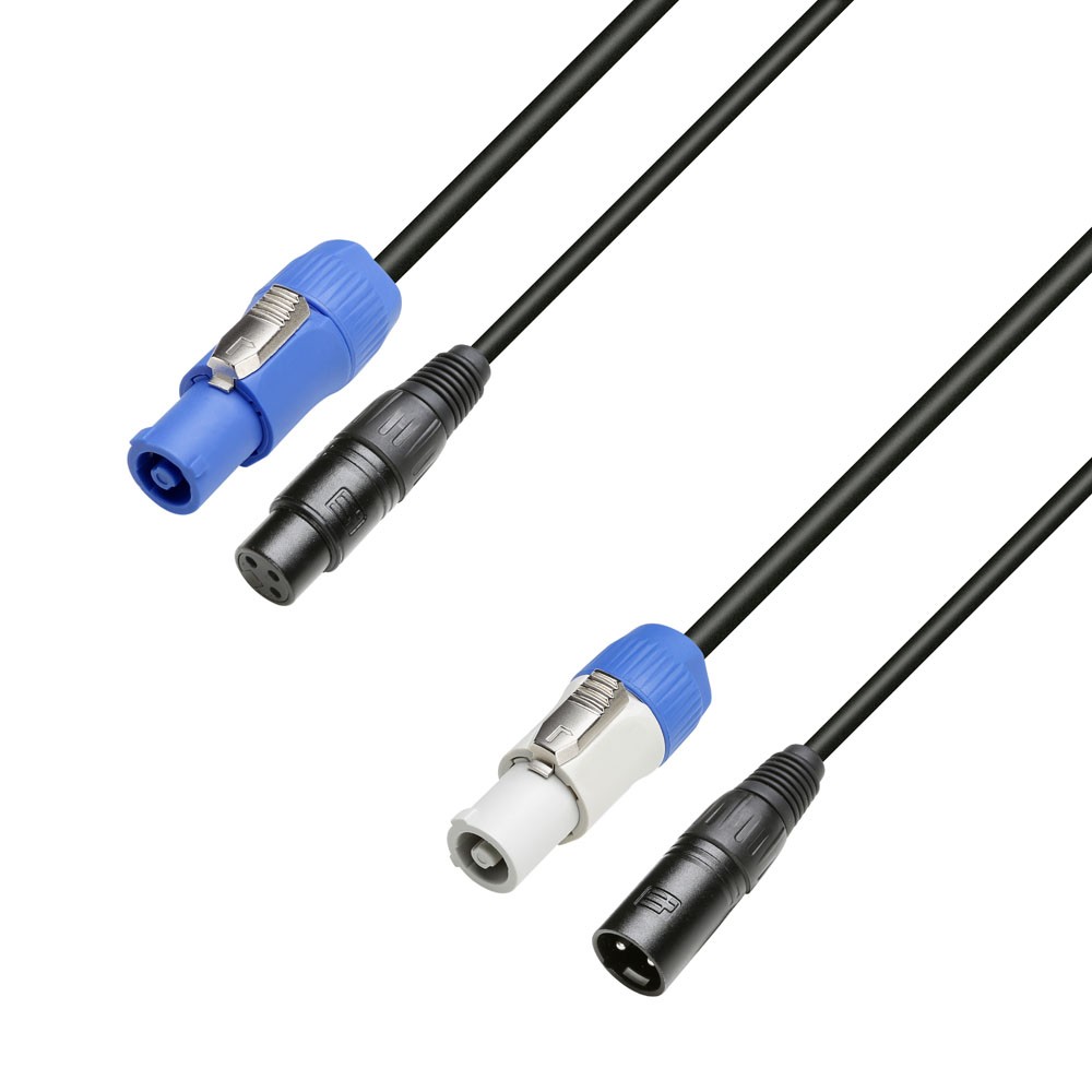 Adam Hall Powercon/XLR 3-Pol. Combi Kabel  1,5m