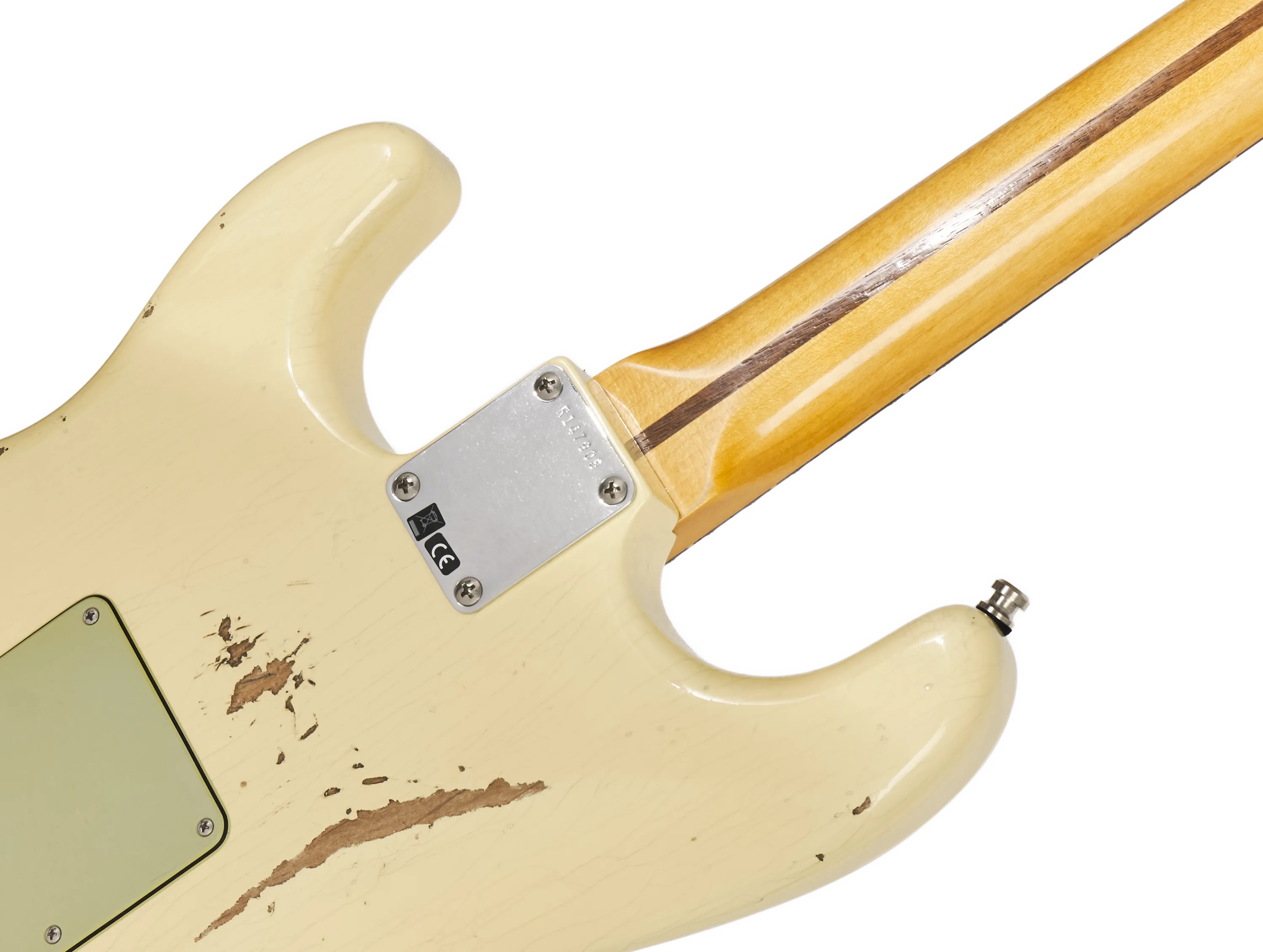 Fender Custom Shop Deluxe HB S-1 Strat Relic Vintage White – Bild 4